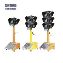 XINTONG Smart LED Portable Traffic Light With Solar Panel